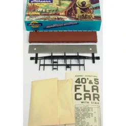 Athearn 13989 HO Undecorated 50FT Flatcar with Stakes Kit - Model Train Junction: Quality Parts and Art Supplies