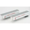Athearn 28409 HO US Xpress 53' Wabash Duraplate Trailers #1 (Set of 2) - Model Train Junction: Quality Parts and Art Supplies