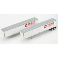 Athearn 28403 Knight 53' Wabash Duraplate Trailers #1 (Set of 2) - Model Train Junction: Quality Parts and Art Supplies