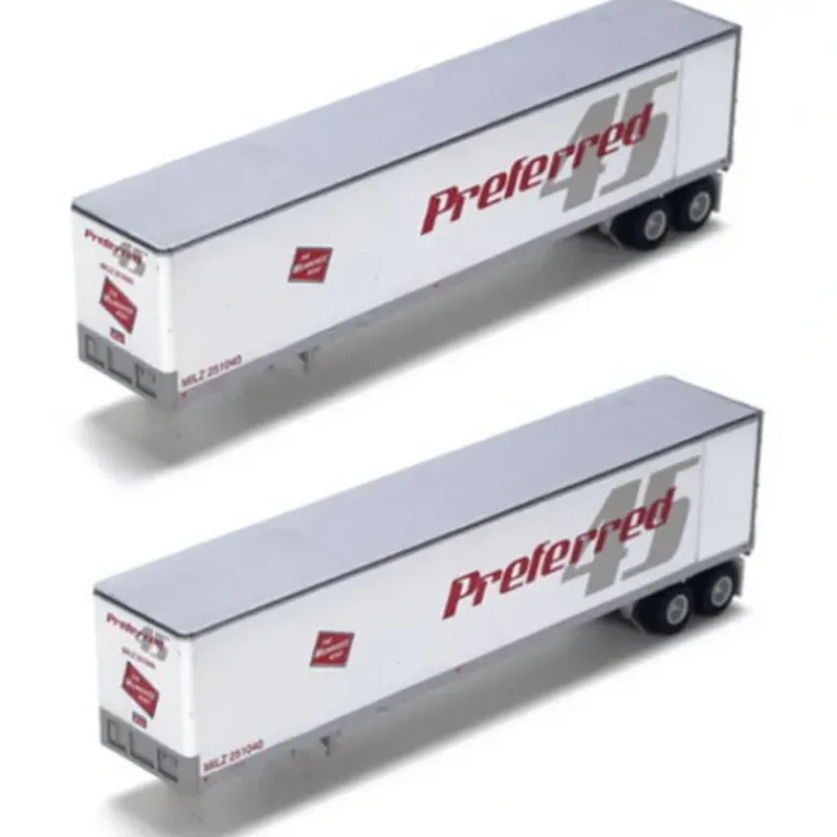 Athearn 73367 MILW 45' Fruehauf Z-Van Trailer #1 (2) - Model Train Junction: Quality Parts and Art Supplies