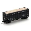 Athearn 22004 N Atlantic Coast Line 40' Wood Chip Hopper with Load #84312 - Model Train Junction: Quality Parts and Art Supplies