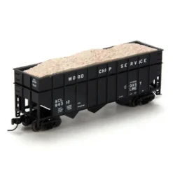 Athearn 22004 N Atlantic Coast Line 40' Wood Chip Hopper with Load #84312 - Model Train Junction: Quality Parts and Art Supplies