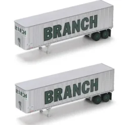 Athearn 17117 N Branch 40' Exterior Post Trailers #1 (2) - Model Train Junction: Quality Parts and Art Supplies