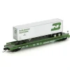 Athearn 17333 N Burlington Northern 53' GSC TOFC Flat with 40' Trailer #613190 - Model Train Junction: Quality Parts and Art Supplies