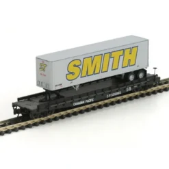 Athearn 17321 N Canadian Pacific Rail 53' Flatcar #505965 w/ 40' Smith Trailer - Model Train Junction: Quality Parts and Art Supplies