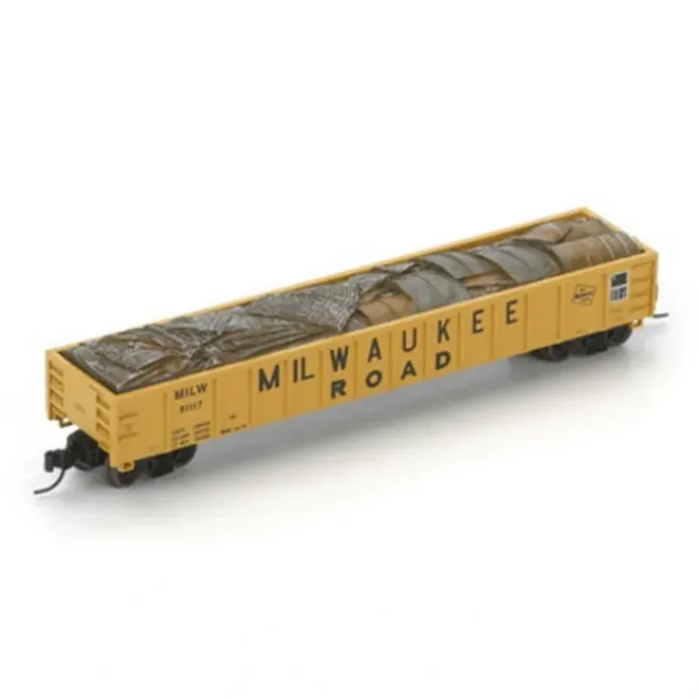 Athearn 23631 N Milwaukee Road 52' Gondola with Scrap Load #81117 - Model Train Junction: Quality Parts and Art Supplies