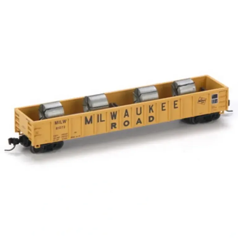 Athearn 23630 N Milwaukee Road 52' Gondola with Coil Load #81072 - Model Train Junction: Quality Parts and Art Supplies