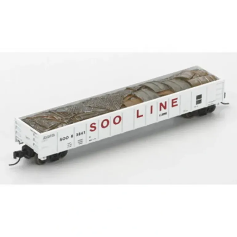Athearn 23633 N SOO Line 52' Gondola with Scrap Load #63841 - Model Train Junction: Quality Parts and Art Supplies