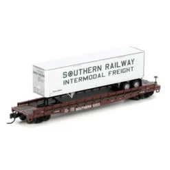 Athearn 17335 N Southern 53' GSC TOFC Flat with 40' Trailer #51001 - Model Train Junction: Quality Parts and Art Supplies