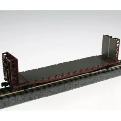 Athearn 10882 N TTX 53' Bulkhead Flatcar Brown #475293 - Model Train Junction: Quality Parts and Art Supplies
