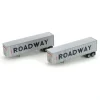 Athearn 28011 Roadway 40' Exterior Post Z-Van Trailer Set #2 (Set of 2) - Model Train Junction: Quality Parts and Art Supplies