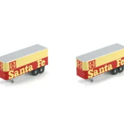Athearn 92476 Santa Fe Two 25' Trailers (#F3208 & F3245) - Model Train Junction: Quality Parts and Art Supplies