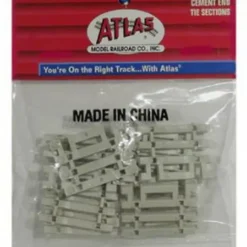 Atlas 0599 Conrete End Tie Sections (Pack of 12) - Model Train Junction: Quality Parts and Art Supplies