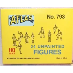Atlas 0793 HO Assorted Unpainted Figures (Set of 24) - Model Train Junction: Quality Parts and Art Supplies