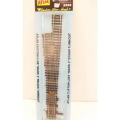 Atlas 233 HO Brass Mark 2 #6 Left Switch Turnout - Model Train Junction: Quality Parts and Art Supplies