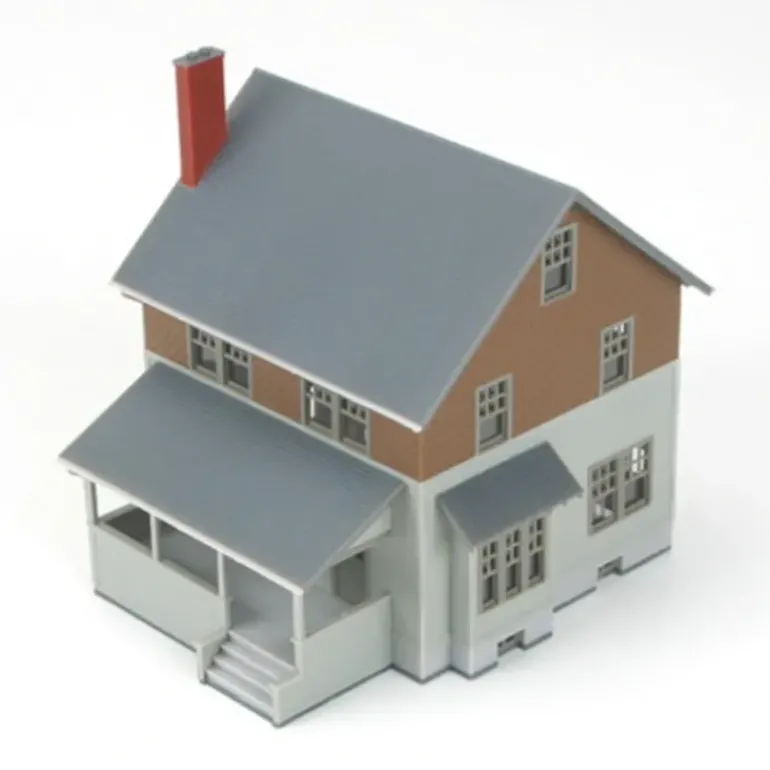 Atlas 6112 HO Olive Green Kate's Colonial Home Kit - Model Train Junction: Quality Parts and Art Supplies