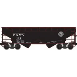 Atlas 20000994 HO Pittsburgh & West Virginia Trainman 2-Bay Offset Hopper #112 - Model Train Junction: Quality Parts and Art Supplies