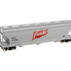 Atlas 20000637 HO RTR ACF 4650 Centerflow Hopper, French's #47109 - Model Train Junction: Quality Parts and Art Supplies