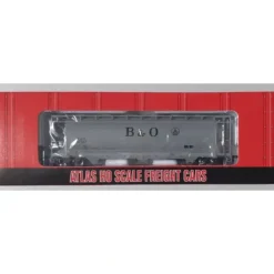 Atlas 1931-02 HO Scale Baltimore & Ohio 3-Bay Cylindrical Hopper Car #837537 - Model Train Junction: Quality Parts and Art Supplies