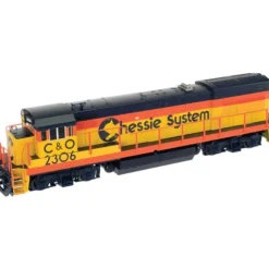 Atlas 45953 HO Scale Chessie U23B #2306 - Model Train Junction: Quality Parts and Art Supplies