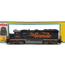 Atlas 7038 HO Scale Rio Grande GP40 Powered Diesel Locomotive #3084 EX/Box - Model Train Junction: Quality Parts and Art Supplies