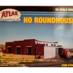 Atlas 709 HO Scale Roundhouse Building Model Kit - Model Train Junction: Quality Parts and Art Supplies