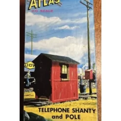 Atlas 705-75 HO Scale Telephone Shanty & Poles Building Kit - Model Train Junction: Quality Parts and Art Supplies