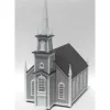 Atlas 608 HO 19th Century American Church Trackside Built Up - Model Train Junction: Quality Parts and Art Supplies