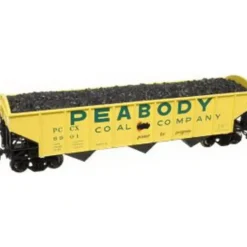 Atlas 20000973 HO Trainman 70-Ton 3-Bay Hopper, Peabody Coal (3) - Model Train Junction: Quality Parts and Art Supplies