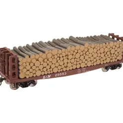 Atlas 1613-2 L&N GSC Pulpwood Flatcar #20515 - Model Train Junction: Quality Parts and Art Supplies
