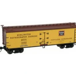 Atlas 41547 N 40' Wood Reefer, Burlington #75289 - Model Train Junction: Quality Parts and Art Supplies