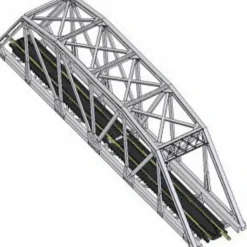 Atlas 2570 N Black Code 80 Through Truss Bridge Kit - Model Train Junction: Quality Parts and Art Supplies