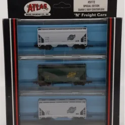 Atlas 5772 N Chicago & Northwestern Special Edition 2-Bay Hoppers (Set of 3) LN/Box - Model Train Junction: Quality Parts and Art Supplies