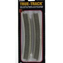 Atlas 2416 N Code 65 15-1/2" Radius 22.5 Curved True-Track (Pack of 8) - Model Train Junction: Quality Parts and Art Supplies