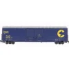 Atlas 50000341 N Scale Chessie/C&O 60' Auto Boxcar #488726 - Model Train Junction: Quality Parts and Art Supplies