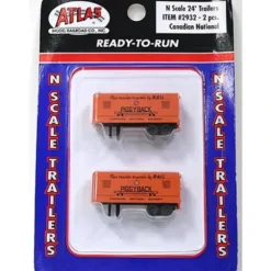 Atlas 2932 N Scale CN 24' Trailers - Model Train Junction: Quality Parts and Art Supplies