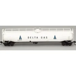 Atlas 37151 N Scale Delta Gas 33,000 Gallon Tankcar #1 - Model Train Junction: Quality Parts and Art Supplies