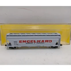 Atlas 3709 N Scale Engelhard Center Flow Covered Hopper Car LN/Box - Model Train Junction: Quality Parts and Art Supplies