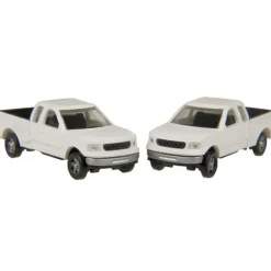 Atlas 2986 N Scale Ford F150 Flare Side-White (2) - Model Train Junction: Quality Parts and Art Supplies