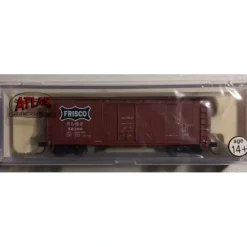 Atlas 33311 N Scale Frisco 40' Plug Door Boxcar #52160 - Model Train Junction: Quality Parts and Art Supplies