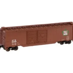 Atlas 36430 N Scale GTW 50' Double Door Boxcar #591555 - Model Train Junction: Quality Parts and Art Supplies
