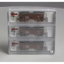 Atlas 5618 N Scale New York Central 2-Bay Offset Hopper Set (3 Cars) - Model Train Junction: Quality Parts and Art Supplies