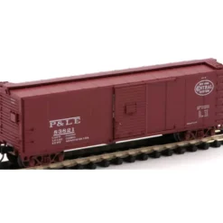 Atlas 45836 N Scale P&LE Steel Rebuilt Boxcar #83821 - Model Train Junction: Quality Parts and Art Supplies