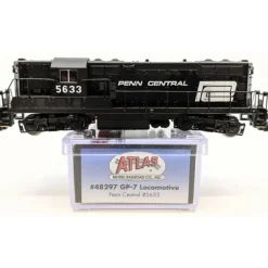 Atlas 48297 N Scale Penn Central GP-7 Diesel Locomotive #5633 - Model Train Junction: Quality Parts and Art Supplies