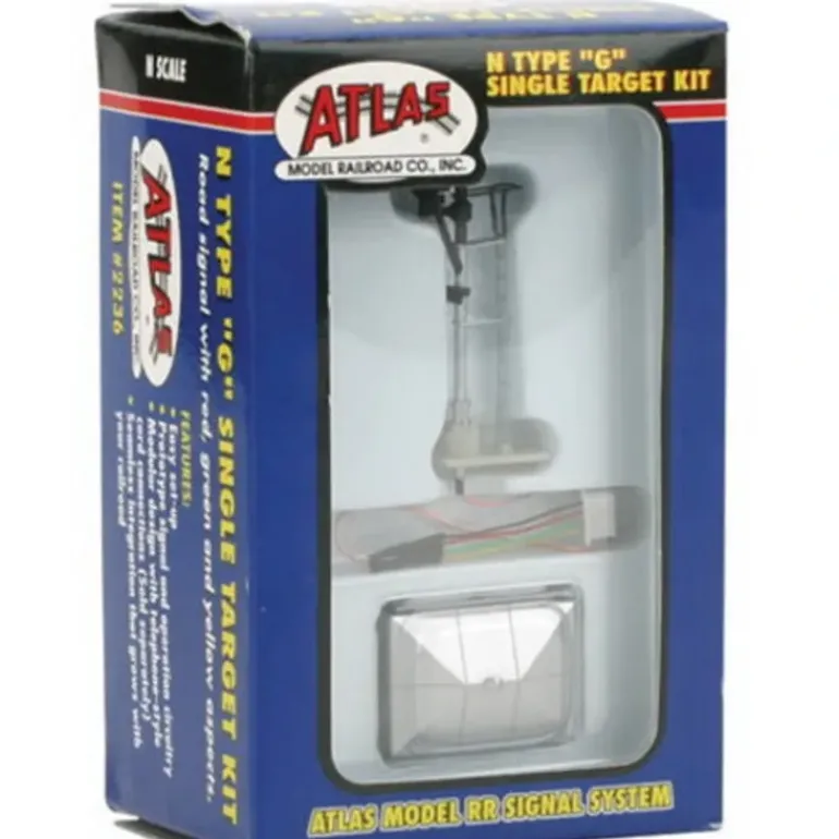 Atlas 2236 N Scale Type G Single Target Kit Railroad Signal with PCB - Model Train Junction: Quality Parts and Art Supplies
