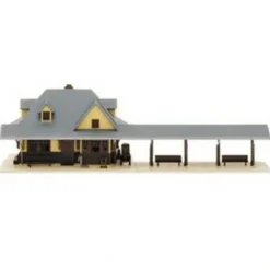 Atlas 2841 N Suburban Passenger Station Ea 3.24" x 1.25" Building Kit (Box of 2) - Model Train Junction: Quality Parts and Art Supplies