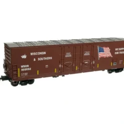 Atlas 3001302 O 53' Evans Double Plug Door Box, Armed Forces (2) - Model Train Junction: Quality Parts and Art Supplies