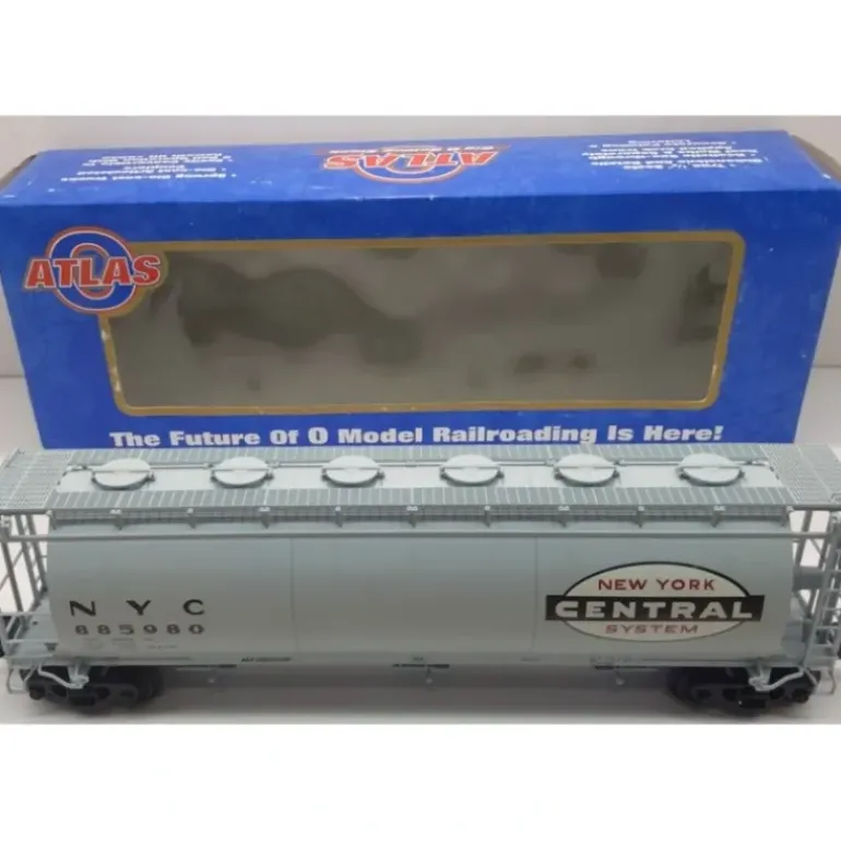 Atlas 6308-2 O Gauge New York Central Cylindrical Hopper #885980 3-Rail - Model Train Junction: Quality Parts and Art Supplies