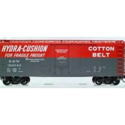 Atlas 582 O Scale Cotton Belt 40 Foot Plug Door Boxcar (2-Rail) - Model Train Junction: Quality Parts and Art Supplies