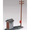 Atlas 605 Trackside Phone Shanty w/Pole - Model Train Junction: Quality Parts and Art Supplies